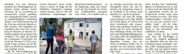 Rapport de la CCDH sur le droit au regroupement familial des bpi